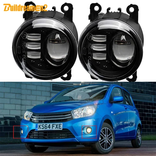 Conjunto de luz antiniebla para coche, 2X60W, lente LED H11, lámpara antiniebla para Suzuki Celerio Cultus 2014 2015 2016 2017 2018 2019 2020 2021 2022 2023