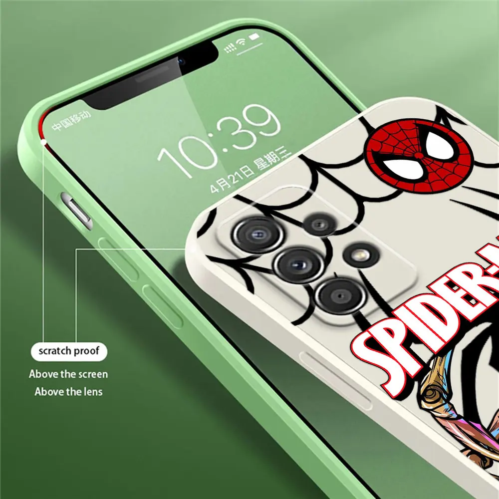 Marvel Spderman Venom Art A54 For Samsung A54 5G Case Galaxy A53 A33 A34 A52 A72 A73 A32 A42 A51 A71 A72018 Silicone Phone Cover