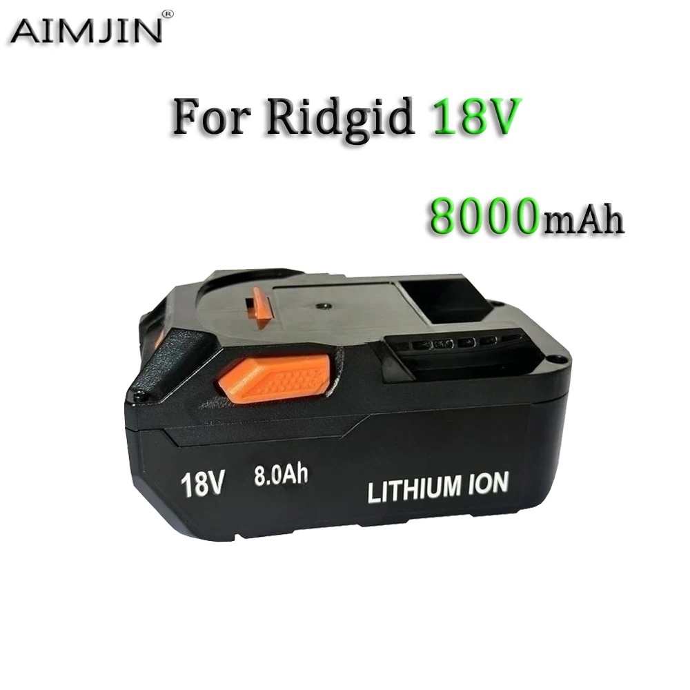 18V 8.0AH Lithium-ion Battery Suitable For AEG RIDGID R840087 R840085 L1815R L1850R L1830R R840083 Series Cordless Power Tools