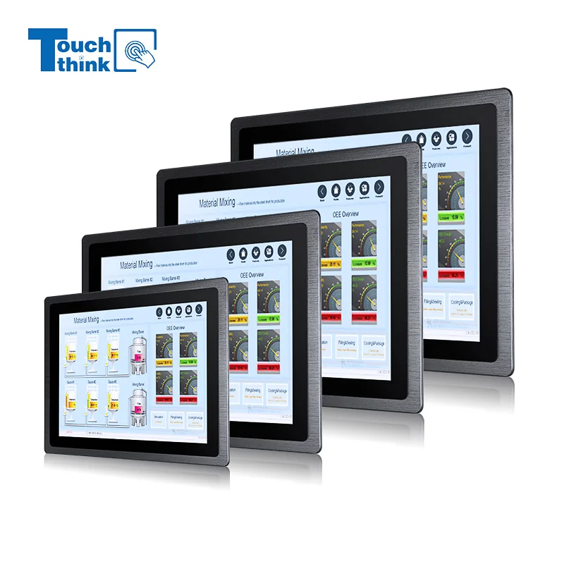 

ZXY High Quality 10.1 & 21.5 Inch Industrial Embedded Computer Waterproof All-in-One Industrial PC with Touch Screen Automation