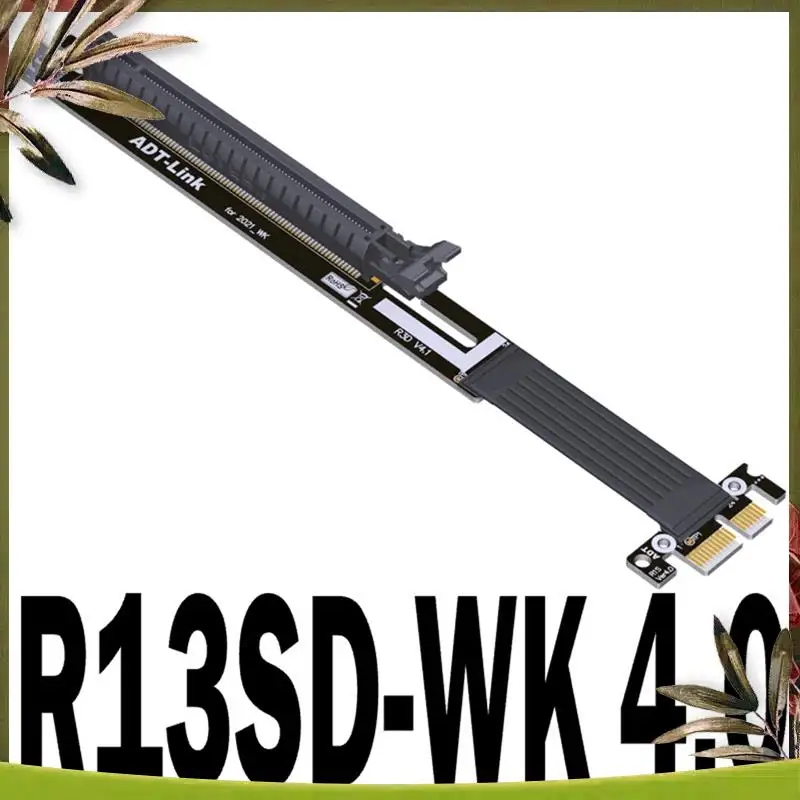 New-ADT M.2 Nvme To PCI-E 4.0 X16 Gen4 Cable With SATA Power Interface For Umper Mining GTX RTX GPU Graphics Card, Model R13SD-W