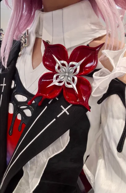 Anime Honkai: Star Rail March 7th Evernight Cosplay Cartoon Barrette Brooch Accessory Breastpin Hairclip Hair Slide Prop Gift