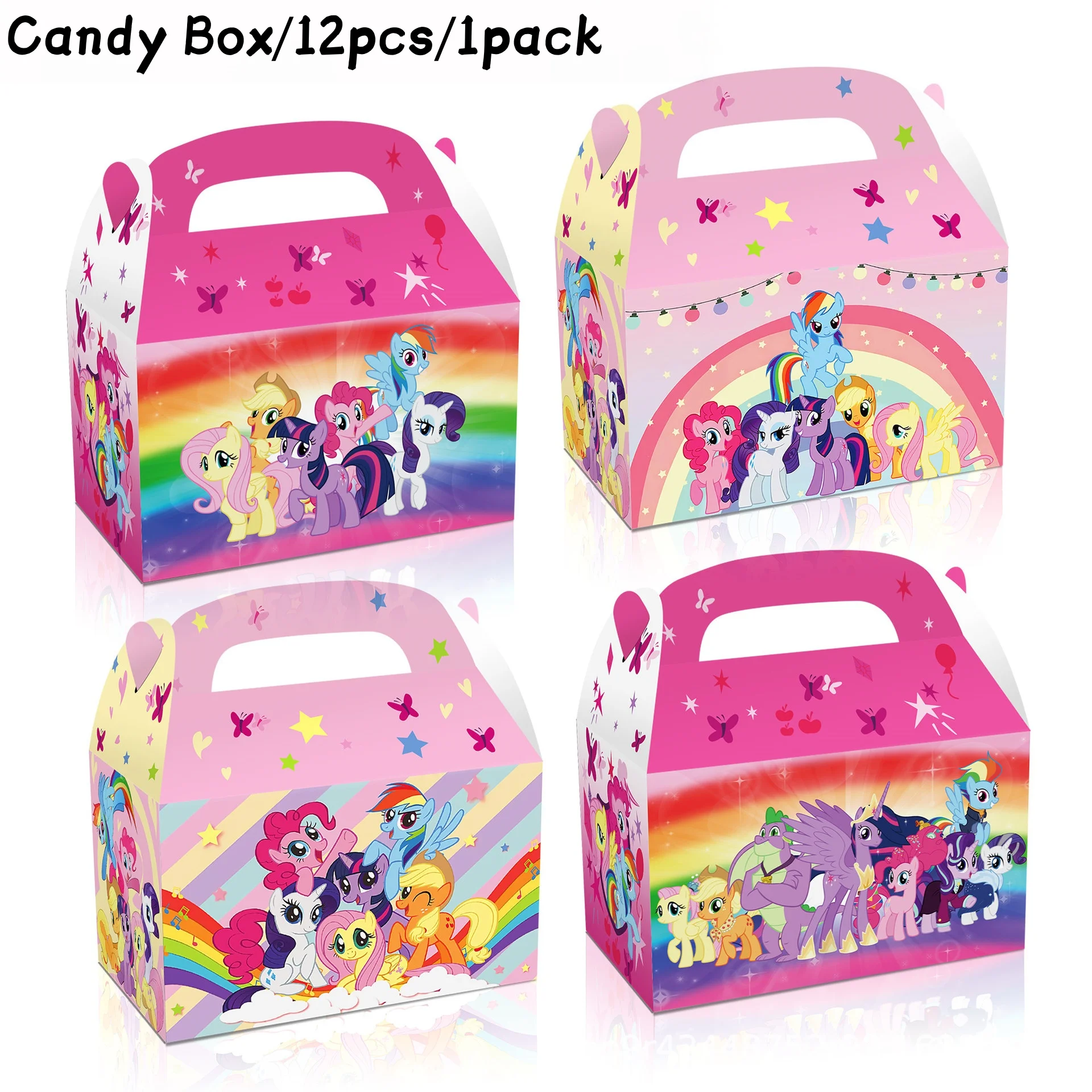 81/60/21Pcs Cute Pink Pony Birthday Party Decor Set Disposable Tableware Tablecloth Plates Cups Napkins Girls Party Supplie Set