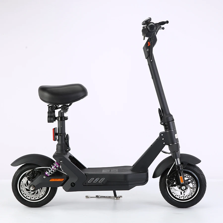 

10 Inch 48v 12ah Range 55KM Foldable Portable Electric Scooters with Seat