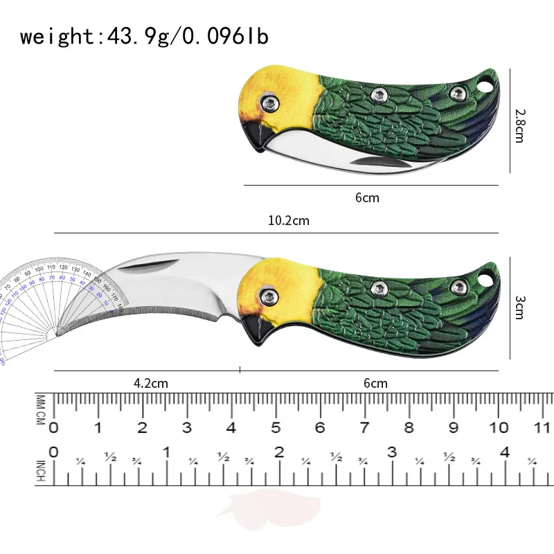 Hohe Schönheit und niedliches Haustier messer Mini tragbar leicht zu tragen und zu entfernen Express messer exquisite und niedliche Papageien messer