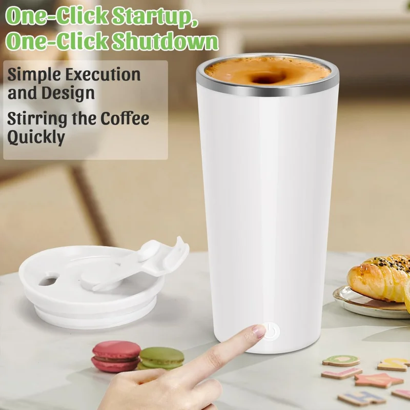 

Полностью автоматическая электрическая чашка для смешивания, съемная магнитная чашка для кофе, зарядная база, сухое молоко, соевое молоко