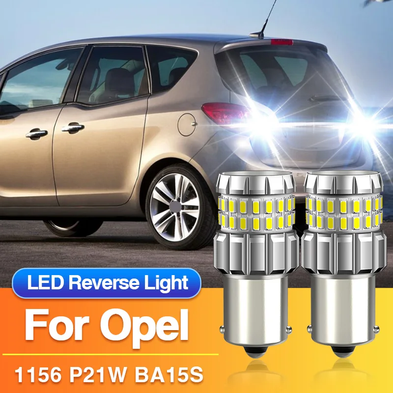 

2x P21W 1156 LED Reverse Lights BA15S Backup Blubs for Opel Vauxhall Agila A/Arena/Campo/Frontera B/Meriva A/Signum/Tigra,Canbus
