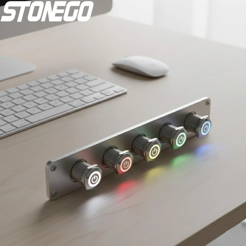 12mm Momentary Angel Eye Car LED Power Push Button Switch Aluminum Metal Self-reset Switch Normally Open