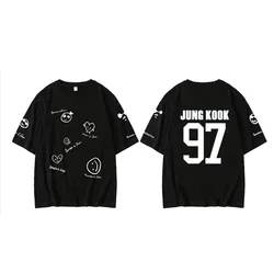 Kpop JUNGKOOK JIMIN T-shirt 100% Cotton Fashion Kpop Tees Tops