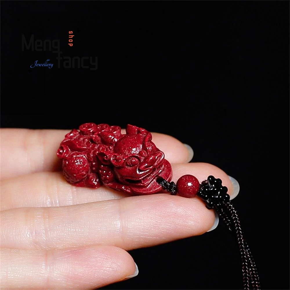 محتوى عالي الطبيعية الأرجواني الذهب الرمال الزنجفر فورتشن Pixiu قلادة رائعة أفضل بيع الأزياء والمجوهرات زوجين هدية عيد #4