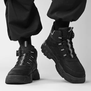 Botlar, erkek teklif ayakkabıları, iş güvenliği ayakkabıları, erkek botları, motosiklet, askeri, erkek botları, taktik-ayak bileği-kar-kış-yüksek ordu Ordudaki en iyi 10 satış coturno cano alto-no. 9