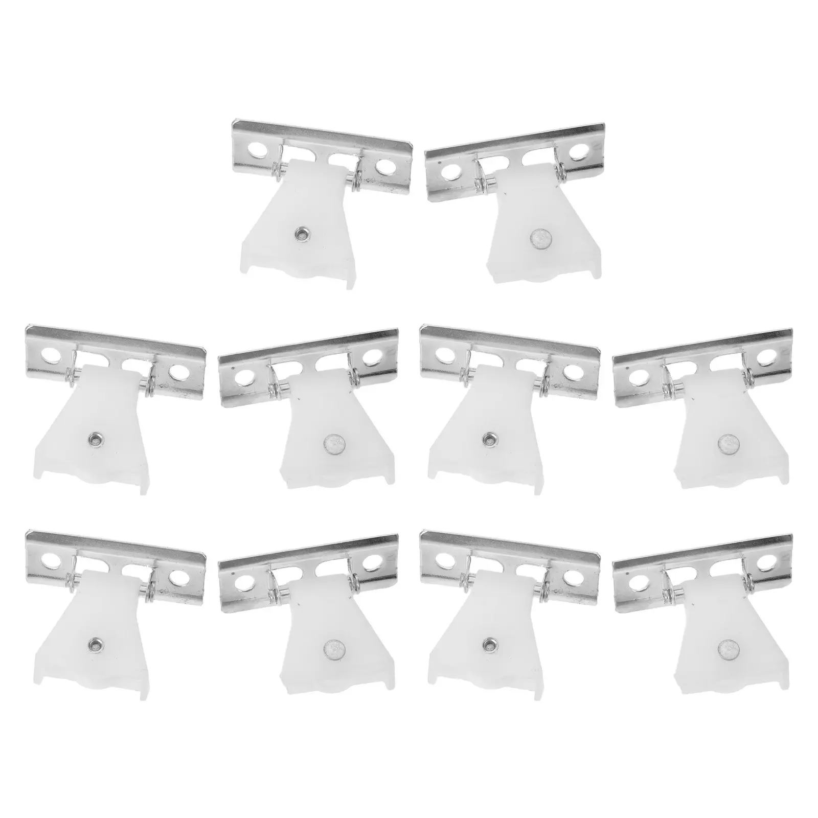 

10 шт. белых пластиковых роликов-фиксаторов для шнура римских штор, бесшумные направляющие для штор, ремонтные ролики для оконных жалюзи