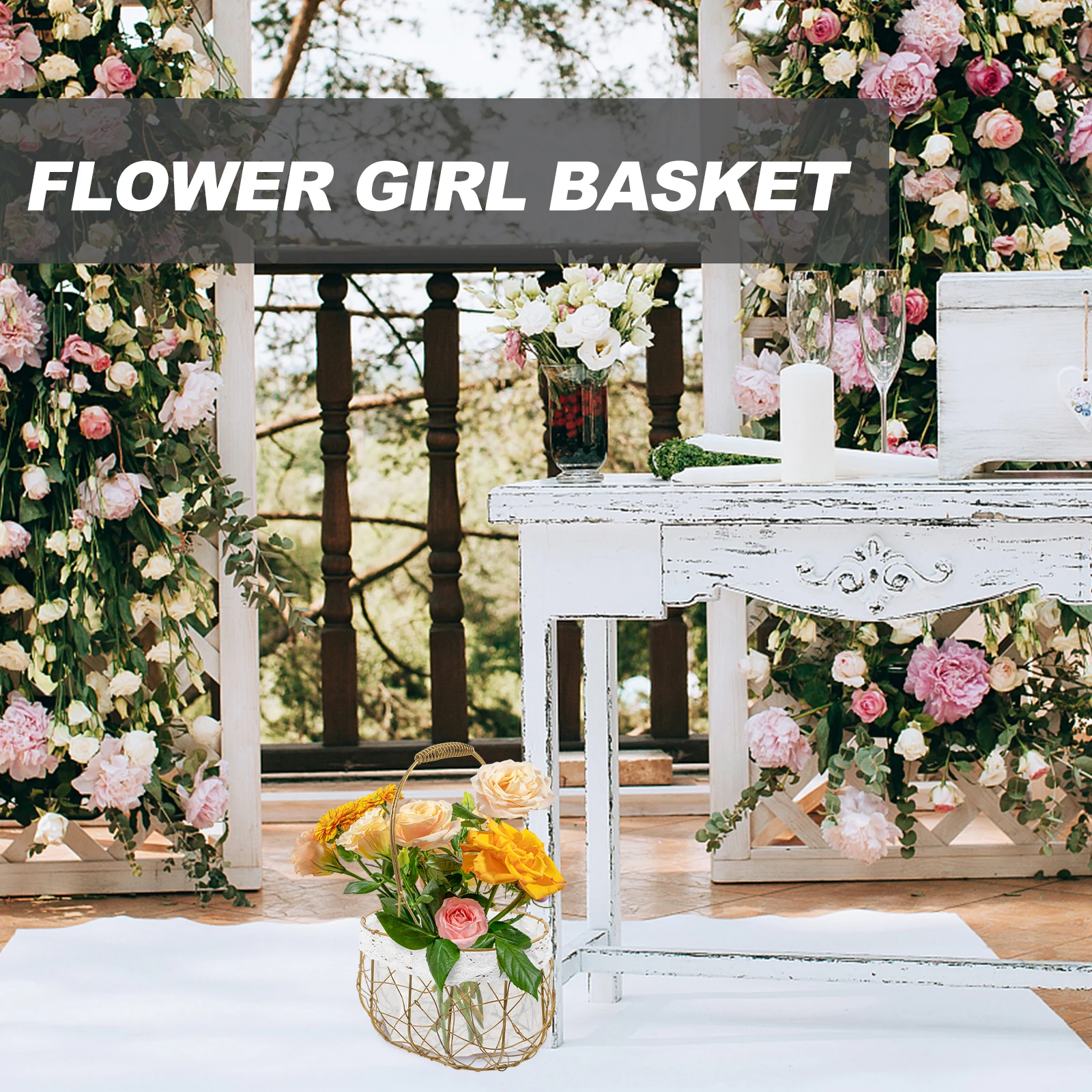 

Iron Wire Lined Lace Edge Storage H Basket Serving Baskets For Gifts Empty Basket Gifts Home Home Decor Decor