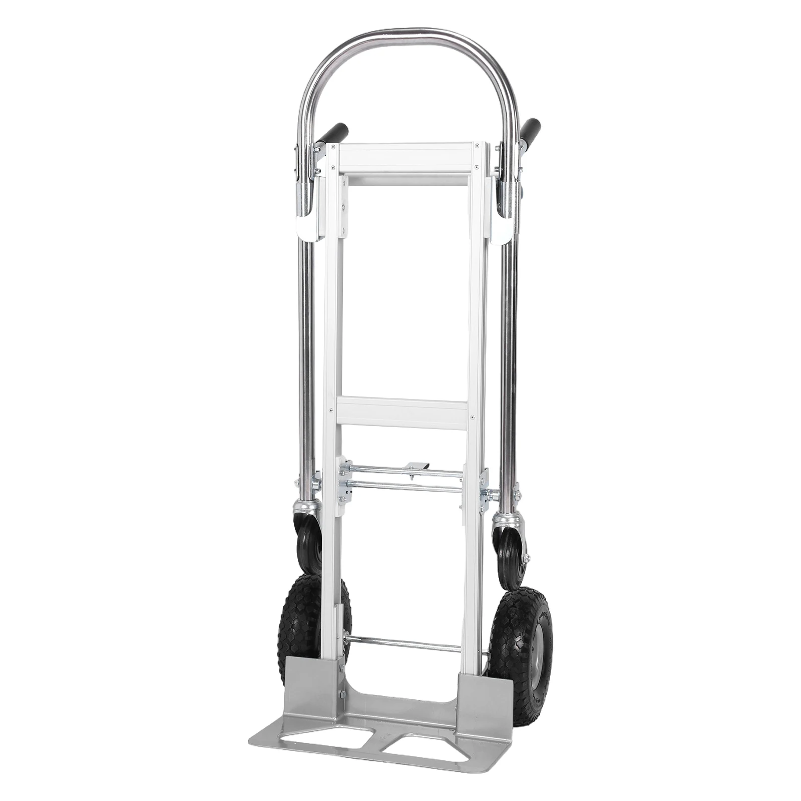 

2-in-1 Folding Hand Truck Dolly Cart with Wheels Heavy Duty Folding Dolly Cart 800LBS Capacity for Warehouse Supermarket Garden