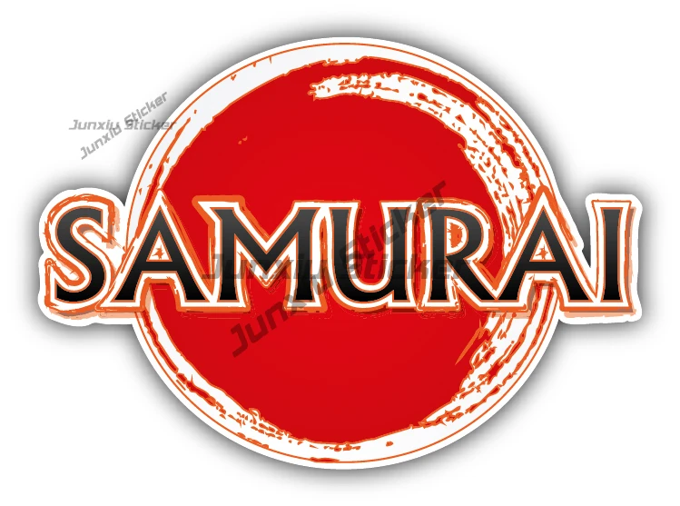 

Samurai Label Sticker Japanese Samurai Car Decal Camper Bumper Laptop Phone Guitar Yacht Sunscreen Decals Accessories Funny Deco