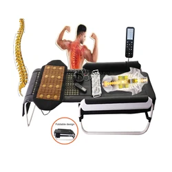 Foldable Korea Spine Body Massager  Master V3 V4 V6 Jade Roller therapy Bed with thermal jade mat infrared massage bed