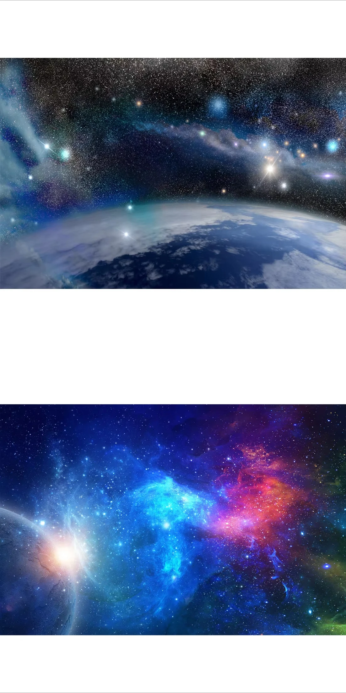 

Colorful Starry Sky Universe Scenery 1200 PCS Jigsaw Puzzles Family Challenging Activity Game for Gameroom Bedroom Decoration