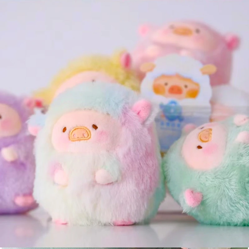 LuLu Rainbow Sheep Plush Doll Series Blind Box Toys Kawaii Anime Action Figure Model Surprise Mystery Box Collection Girls Gift