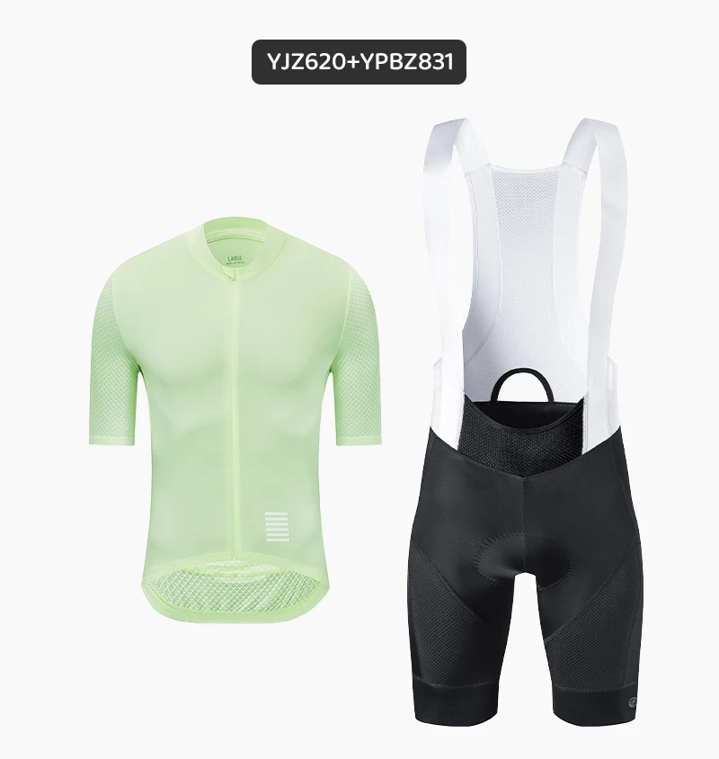 Ykyw Sommer Herren Rad trikot setzt Kurzarm Rad trikot Träger hose Fahrrad bekleidung atmungsaktive MTB Fahrrad Kleidung Anzüge – Detail 7