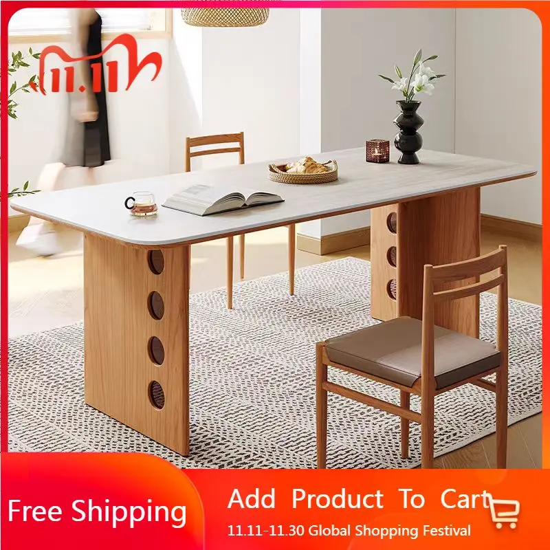 Moderno nórdico mesa de jantar acampamento newclassic designer incomum mesa de jantar luxo pequeno bonito madeira mesas de jantar móveis