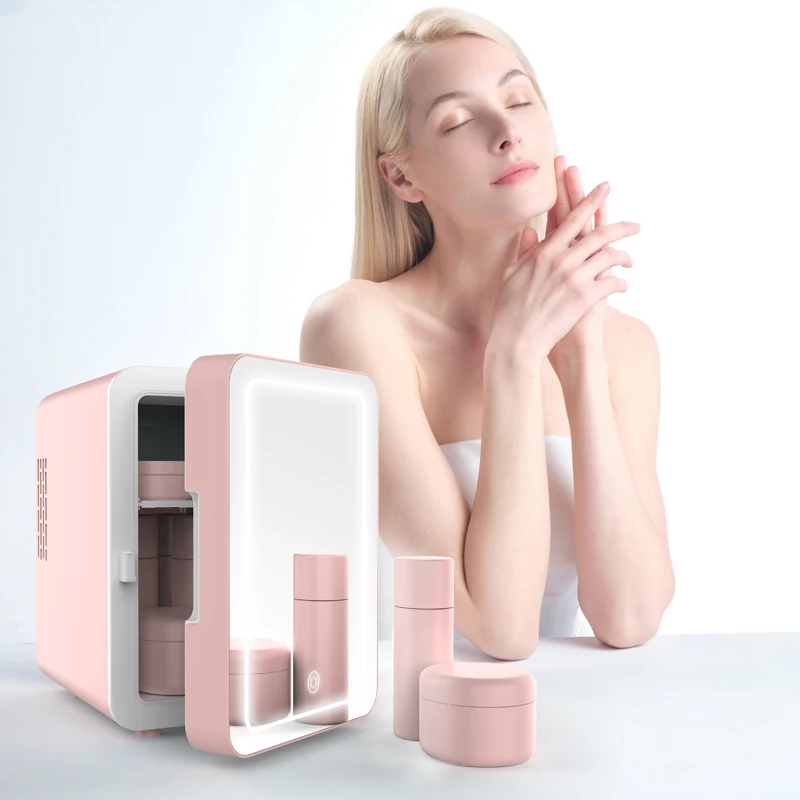 

Портативный косметический холодильник премиум-класса на 2025 г., 4 л — мини-холодильник для красоты для макияжа и ухода за кожей