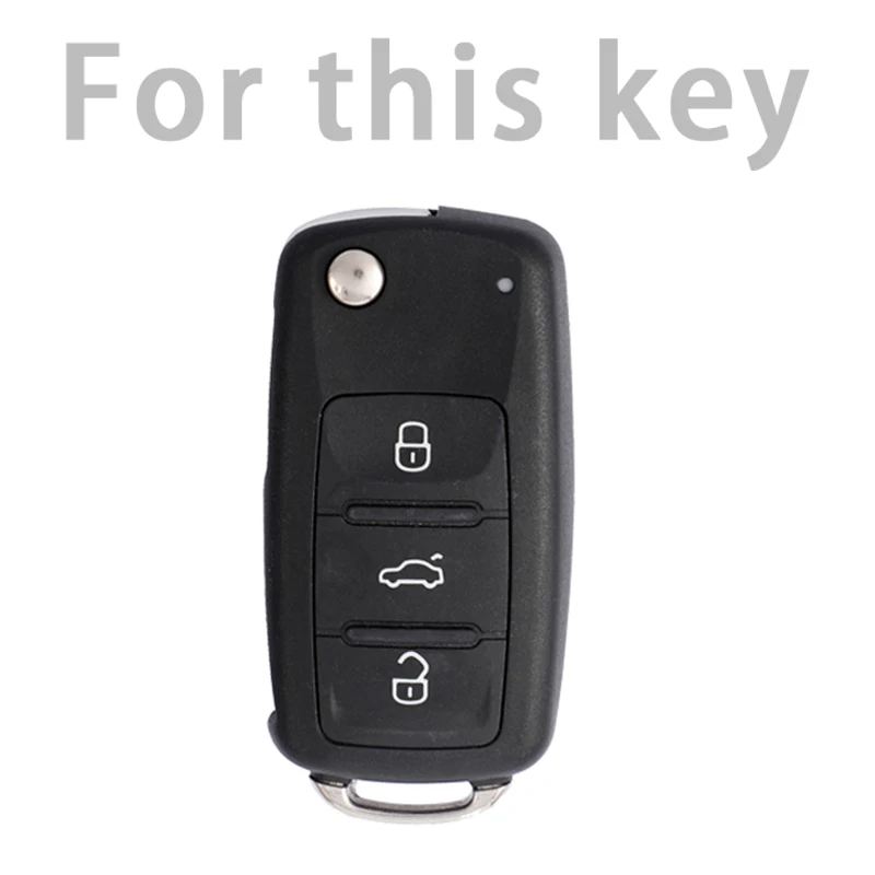 TPU Lật Chìa Khóa Xe Ô Tô Bao Vỏ Xe Volkswagen VW Polo Golf Passat Tiguan Cánh Cứng Caddy T5 Lên Eos Skoda octavia Ghế Leon Altea