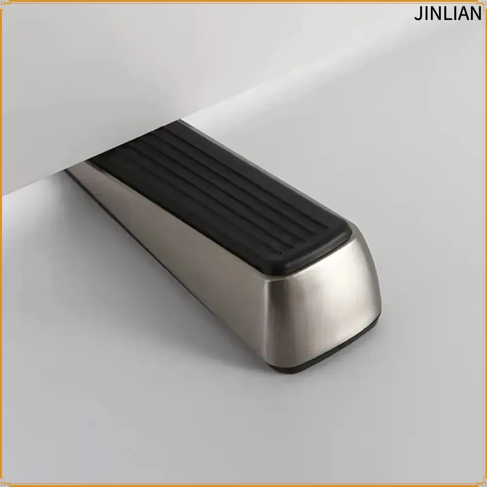 Heavy Duty Zinc Alloy Door Stopper Windproof Anti Slip Gaps Buffer for Home Office Hotel Floor Door Fixator Home Improvement 1PC