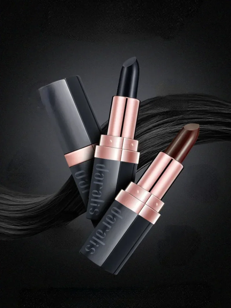 Stylo de teinture de cheveux instantané, Portable, blanc, couverture de rouge à lèvres pour tatouage de sourcils, correcteur, outil de teinture des cheveux