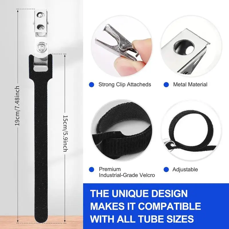 Perlengkapan Trakeostomi Tempat Kanula 4 Buah Adaptor Braket Dudukan Manajemen Konektor untuk Keselamatan Tabung Wanita Pria Tidur