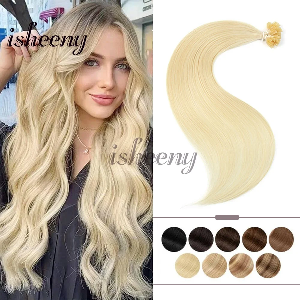 

Наращивание волос U-Tip: натуральные волосы для фьюжн-наращивания, 50 шт./30 г/упаковка, 12-20 дюймов, для женщин, черные, коричневые, светлые волосы