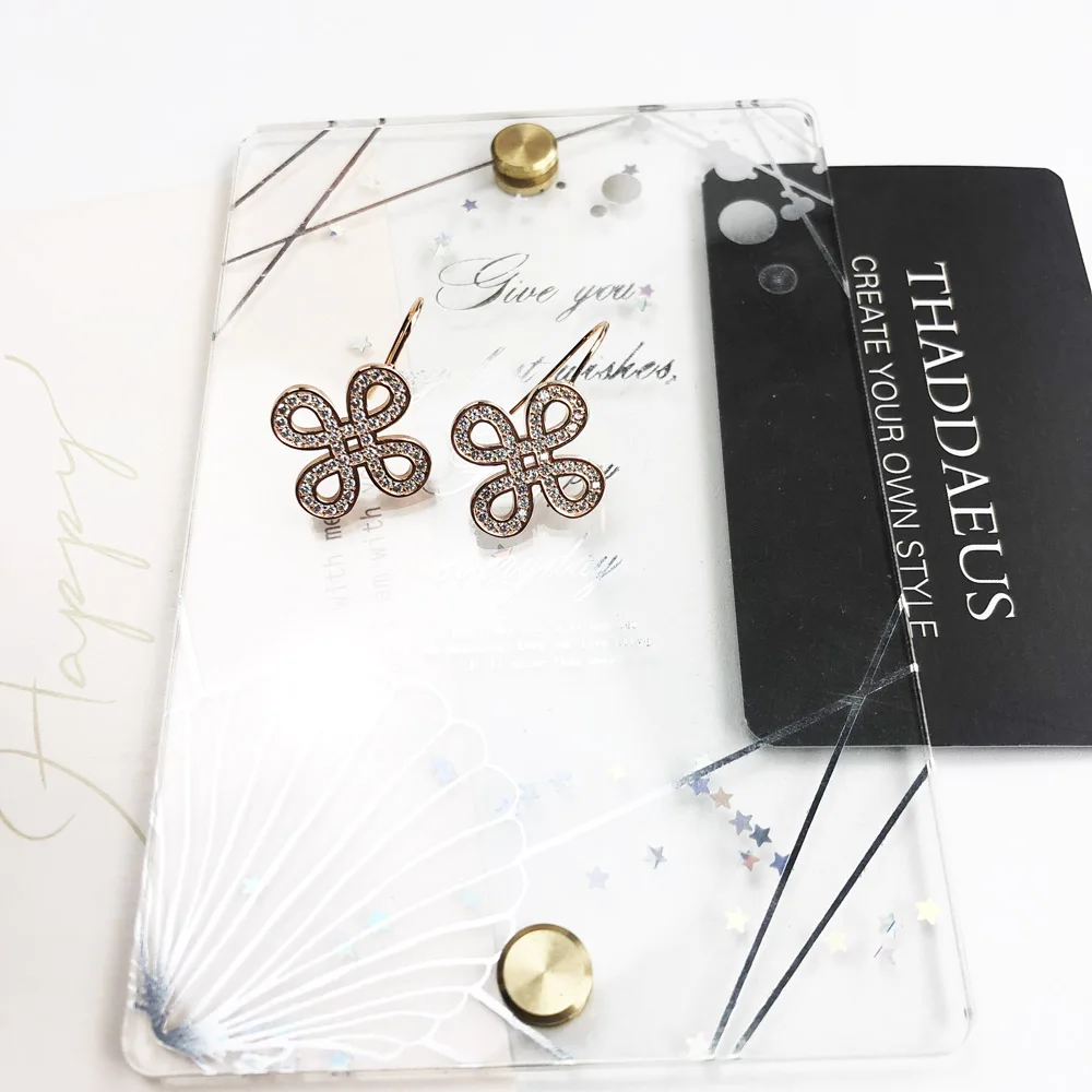 Ohrringe mit Schleifenknoten, brandneu, europäischer Stil, edler Liebesschmuck für Frauen, romantisches Geschenk aus 925er Sterlingsilber. – Detail 10