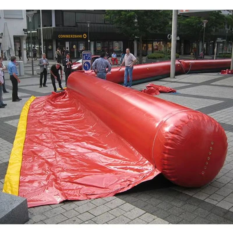PVC Tarpaulin Aerated Water Barrier Mobile Flood Dam For Sale