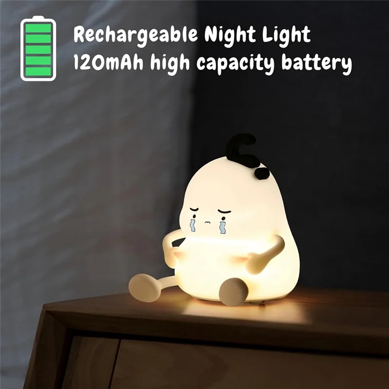

BAAG-Chubby Silicone Nightlight Bedroom Desktop Ornaments Gift Atmosphere Silicone Pat Lamp