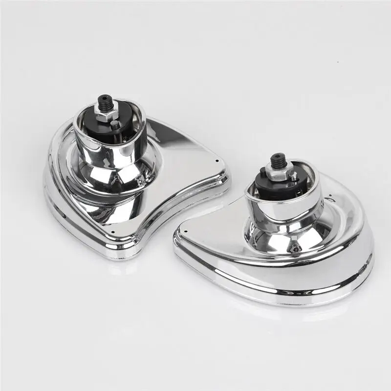 Authentic Chrome Batwing Inner Fairing Mount Side Mirrors With Blind Spot Accessories Kit For Touring