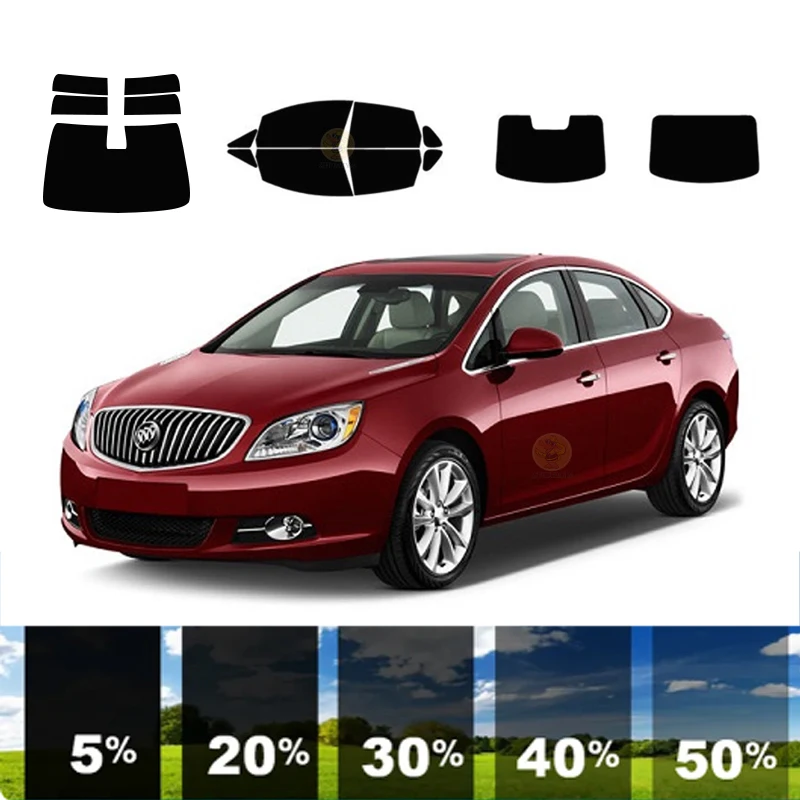 

precut Removable Window Tint Film For Car 100% UVR 5%-35%VLT Heat Insulation Carbon ﻿For BUICK VERANO 4 DR SEDAN 2012-2017