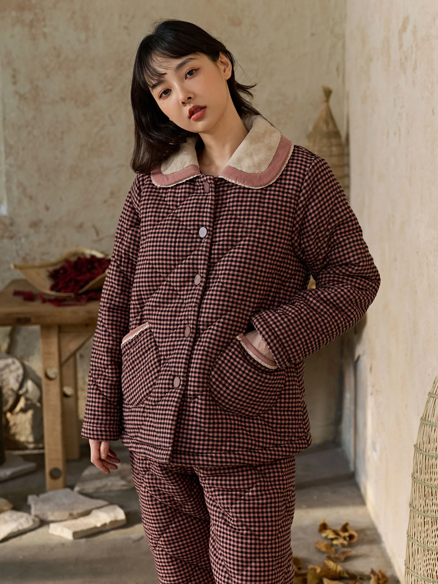 anzibyn-thiened-flanelle-pur-coton-pyjamas-femmes-hiver-sle-plaid-maison-vetements-chaud-moelleux-maison-costume-retro-sle