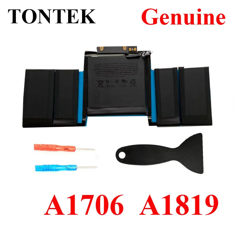 Genuine A1819 Battery For Apple MacBook Pro 13'' Touch Bar A1706 Late 2016 Mid 2017 EMC 3071 3163 MLH12LL/A MPXV2LL/A