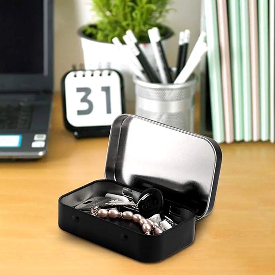 10 Pcs Custom Metal Tin Box Tool Cigarette Coin Candy Key Business Card Medicine Jewelry Storage Box Cosmetic Container Tea Cans