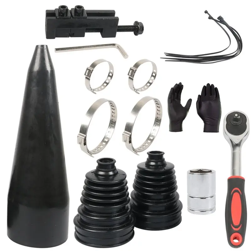 

【HOT ITEMS】CV Boot Repair Kit CV Axle Boot Repair Kit For 19Mm To 24Mm Shafts Waterproof Protection For Protect Axle