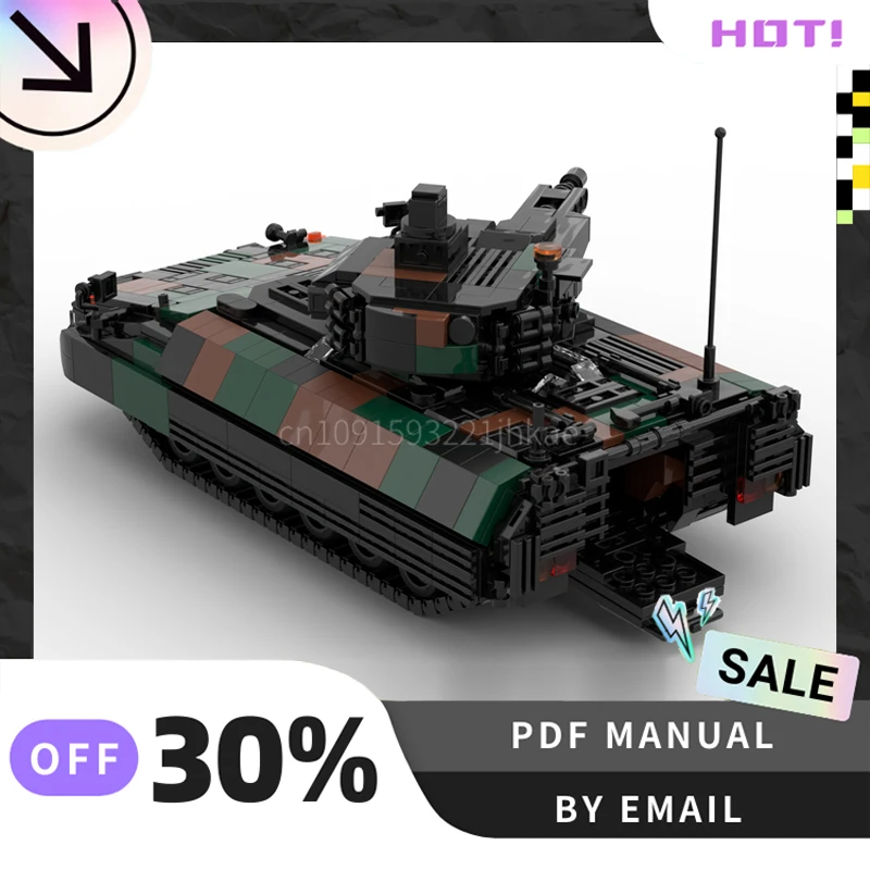 [1070PCS] 사용자 정의 MOC 현대 탱크 크리 에이 티브 빌딩 블록 세트 STEM 교육 장난감 건설 모델 키트 생일 선물