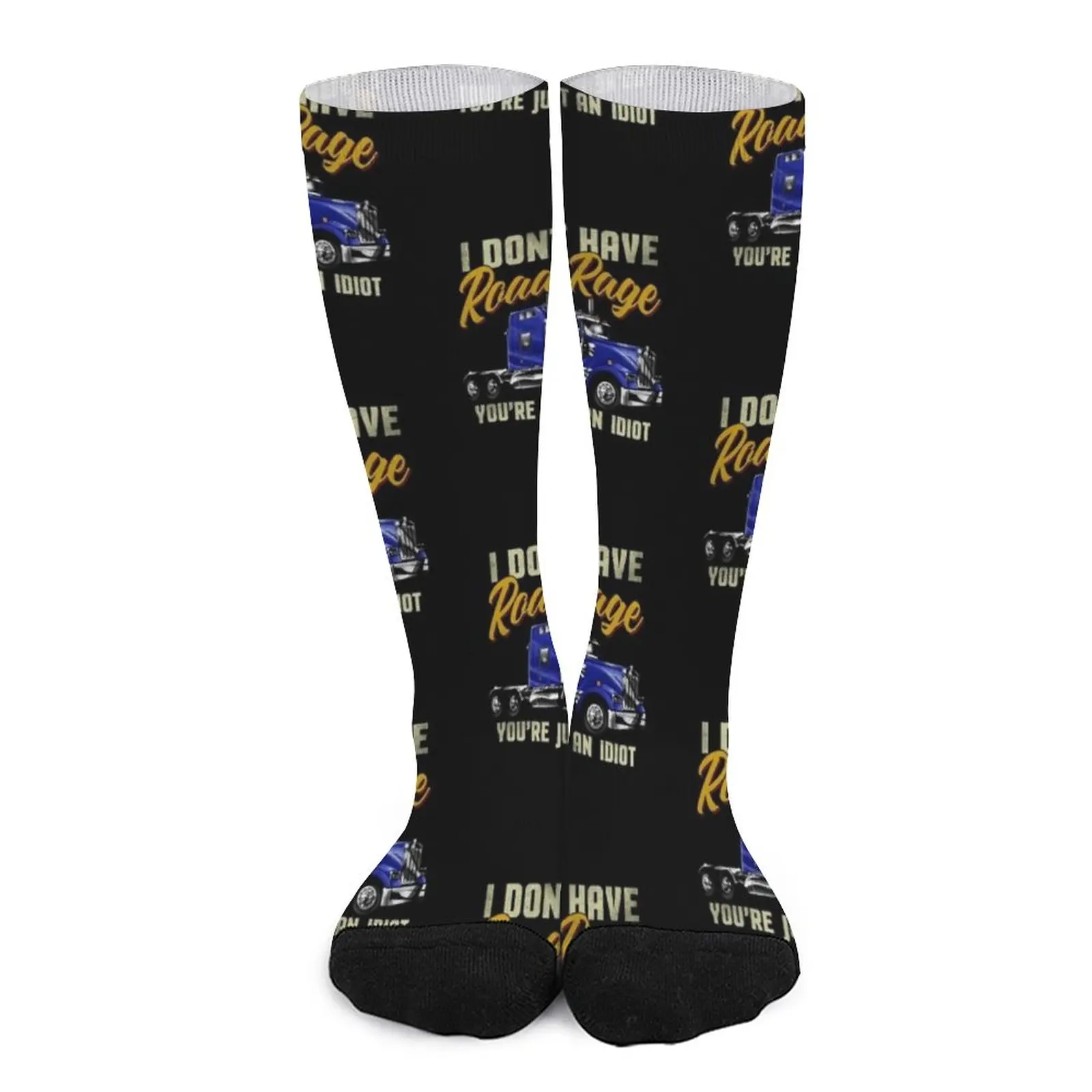 

I Don't have Road Rage You're just an Idiot Socks basketball Men's sock Run valentine gift ideas