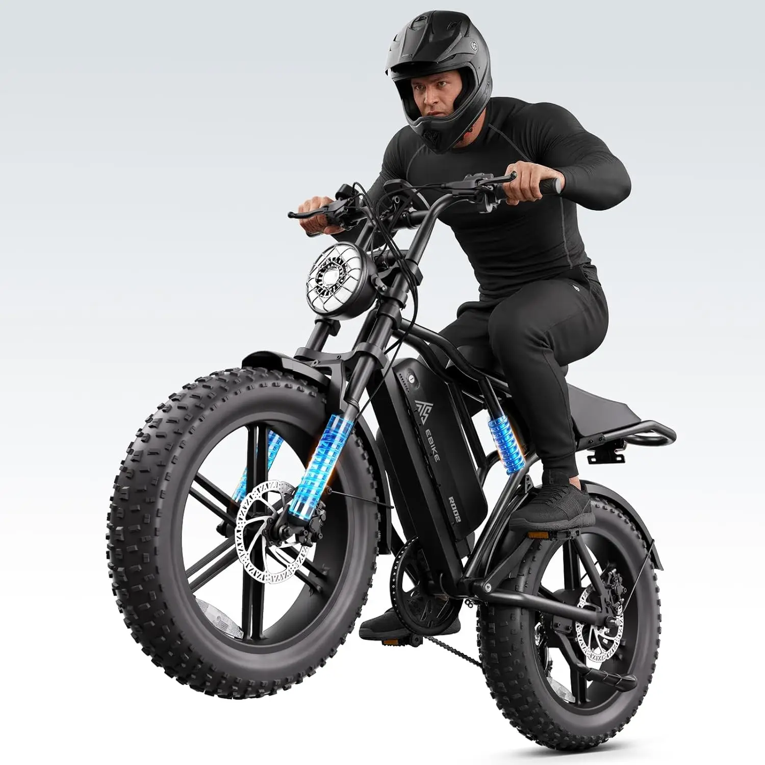

1500W Electric Bike 20"x4.0" Fat Tire 48V 15Ah Battery Dual Suspension Disc Brakes LCD APP Commuting Off-Road, Customized