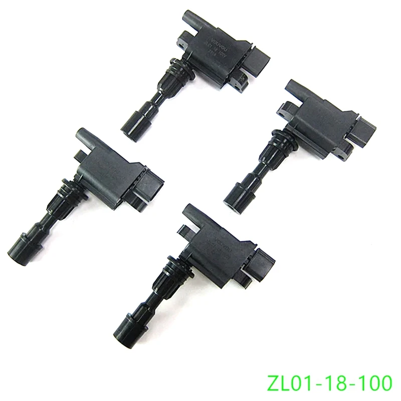 4PCS Ignition Coil For Mazda 323F 323S 1.5/1.6L 1998-2004 ZL01-18-100 ZL0118100 ZL01-18-100A