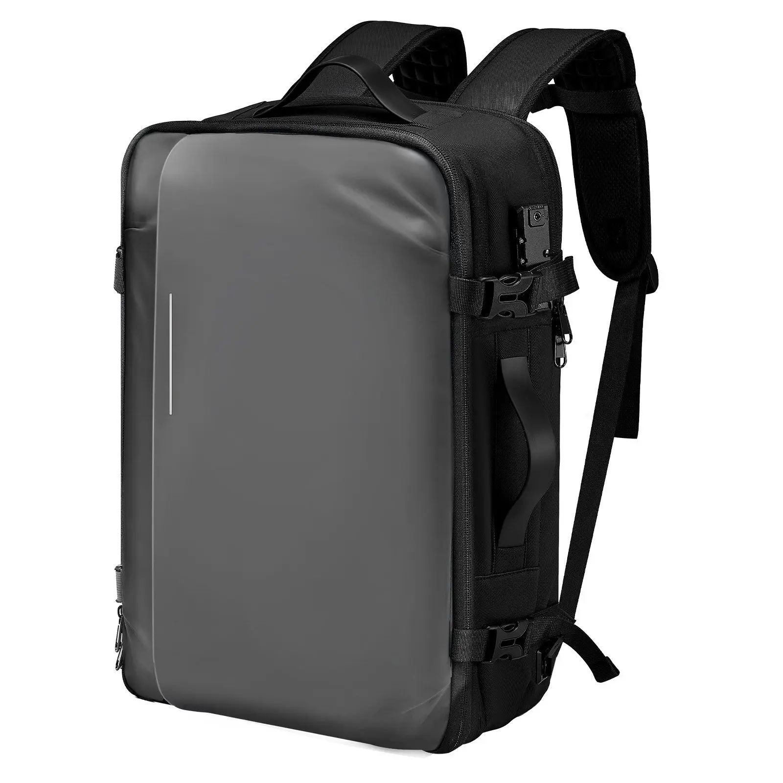 

Vacuum Travel Backpack, 65L, Expandable Vacuum Seal Compression Travel Backpack with Pump, with TSA-Approved Lock, Airback