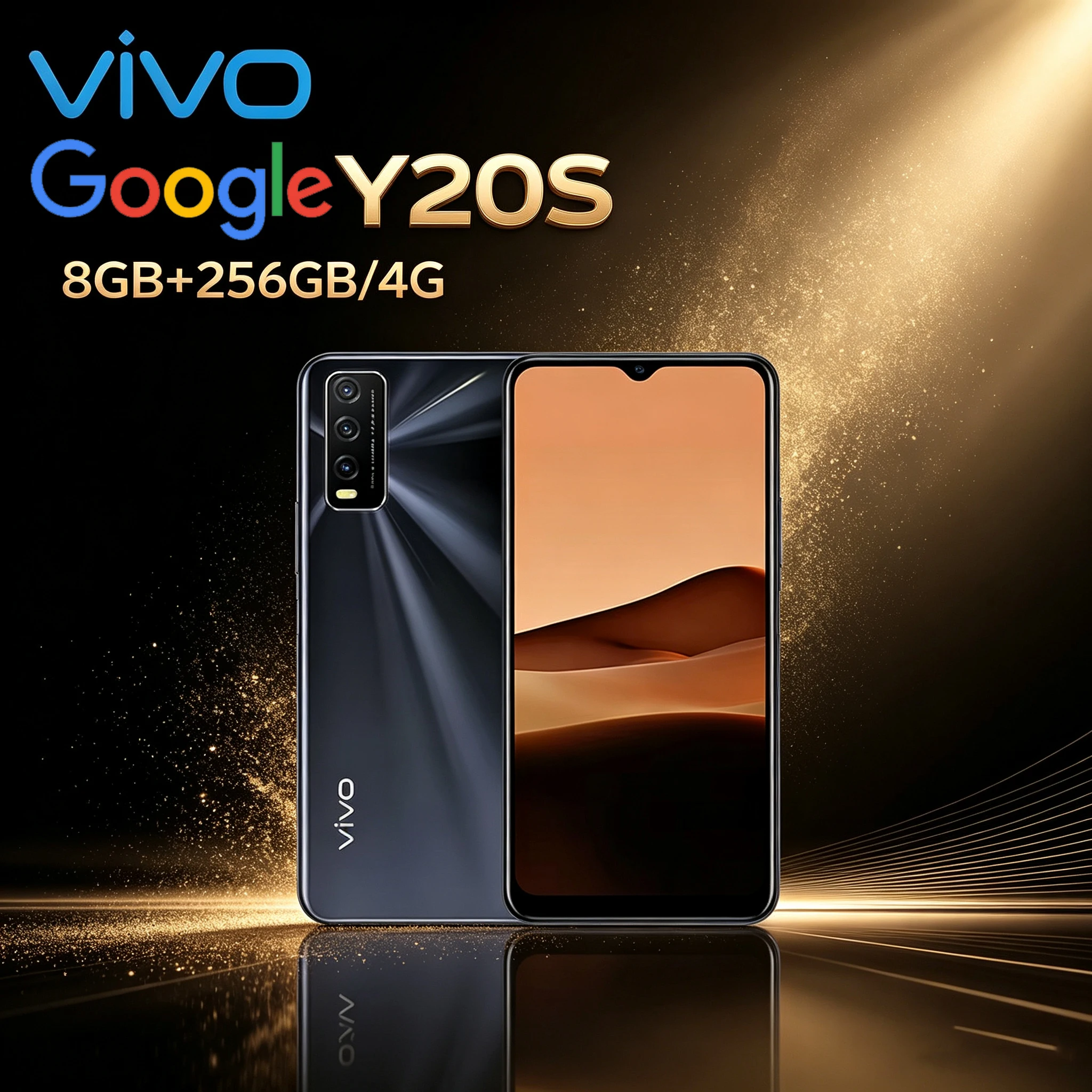 VIVO Y20S Snapdragon 460 chip 8+256G large storage Type-C 18W fast charging side fingerprint high-definition three-camera smart