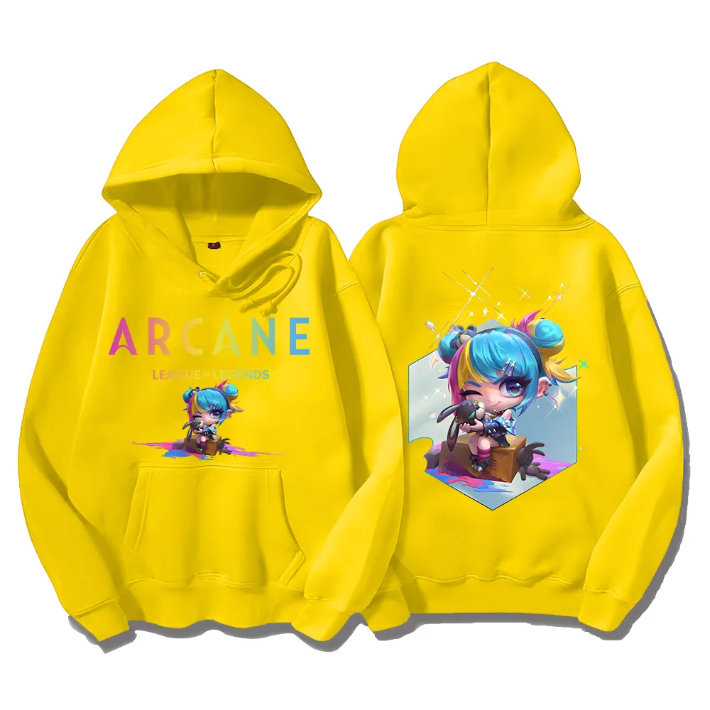 Arcane Hoodies Arcane Superfan Annie Pullover Kawaii Summoner Doll Bunny Hoody Fall New Fashion Women Men Clothes Chic Sudaderas