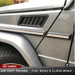 Prepreg Dry Carbon Fiber Air Vents Flow Outlet Fender for Mercedes-Benz G CLASS W463 G500 G5550 G55 G63 G65 AMG 2004 - 2018