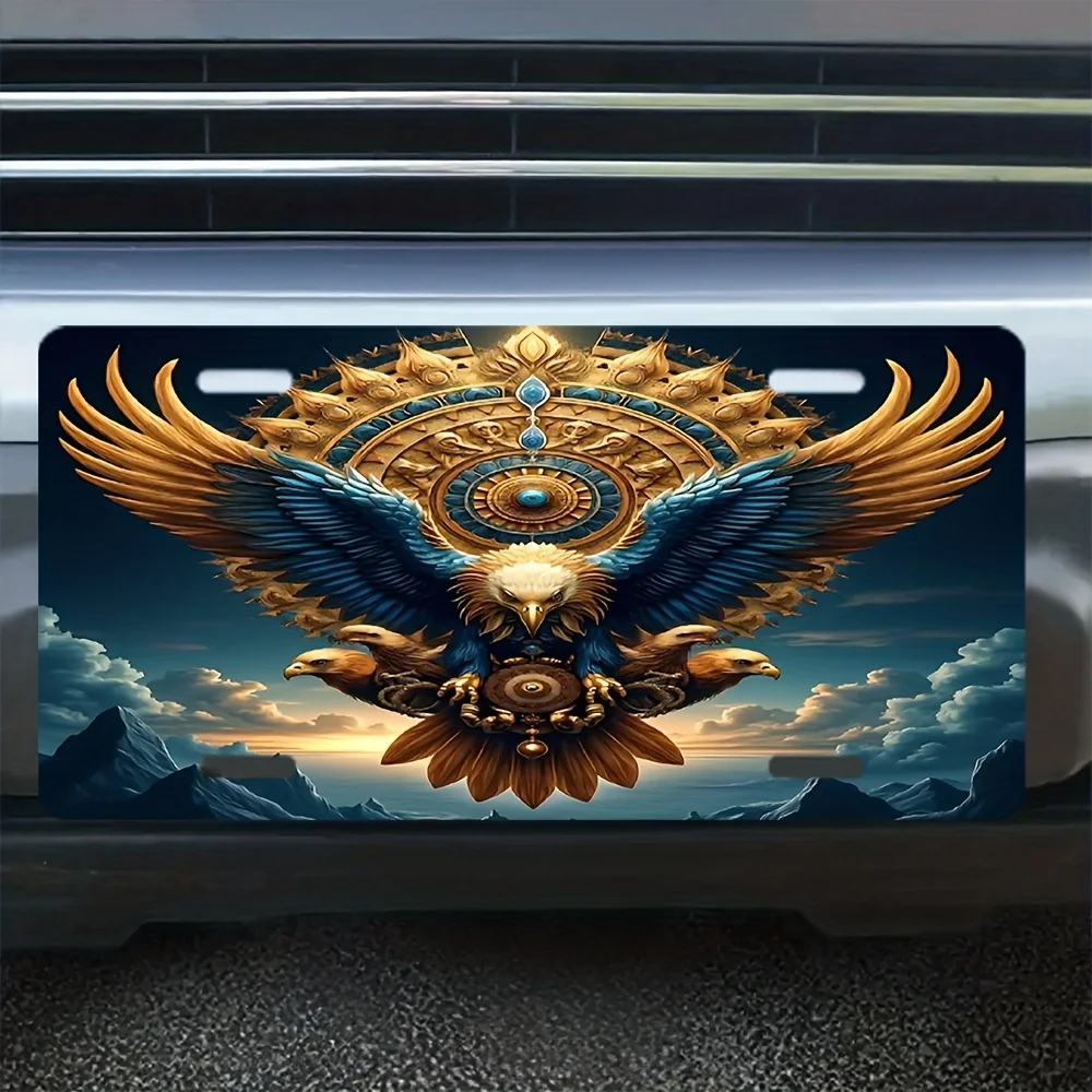 2D 1pc 6*12 inches (15*30cm) Matte Aluminum License Plate, Fun Novelty License Plate for Car, Truck, Home, Garage, Bar - Indoor/