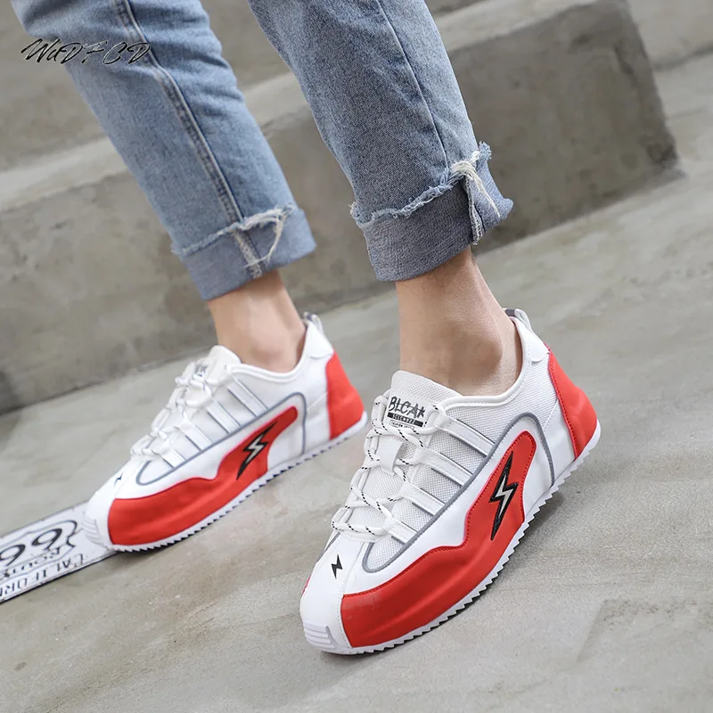 Men Sneakers Casual Summer Fashion Microfiber Mesh Breathable Increased Internal Platform Shoes Trend Mixed Colors Running Shoes