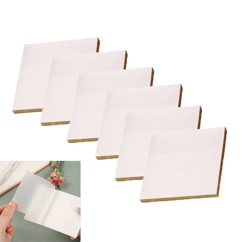 

300sheets PET Transparent Memo Sticky Note Pads Notepads Papeleria Journal School Stationery Office Supplies